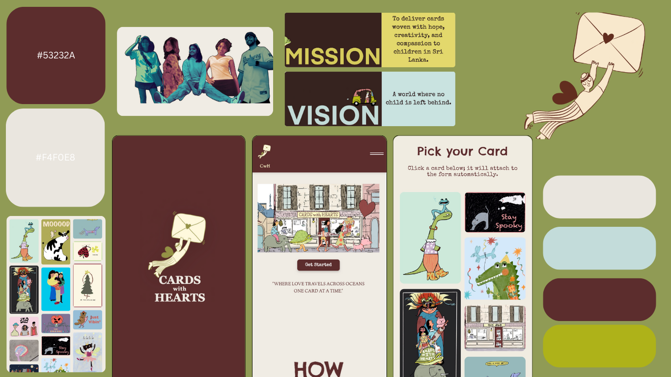 Cards with Hearts moodboard