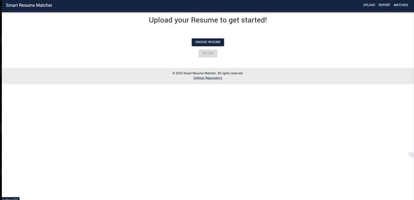 Smart Resume Matcher screen 2